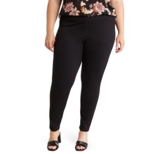NWT! Nanette Lepore Woman Pull-on Ponte Leggings — Black, 3X
